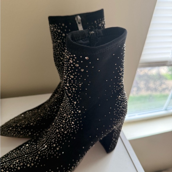 Black Rhinestone Boots - Picture 3 of 3